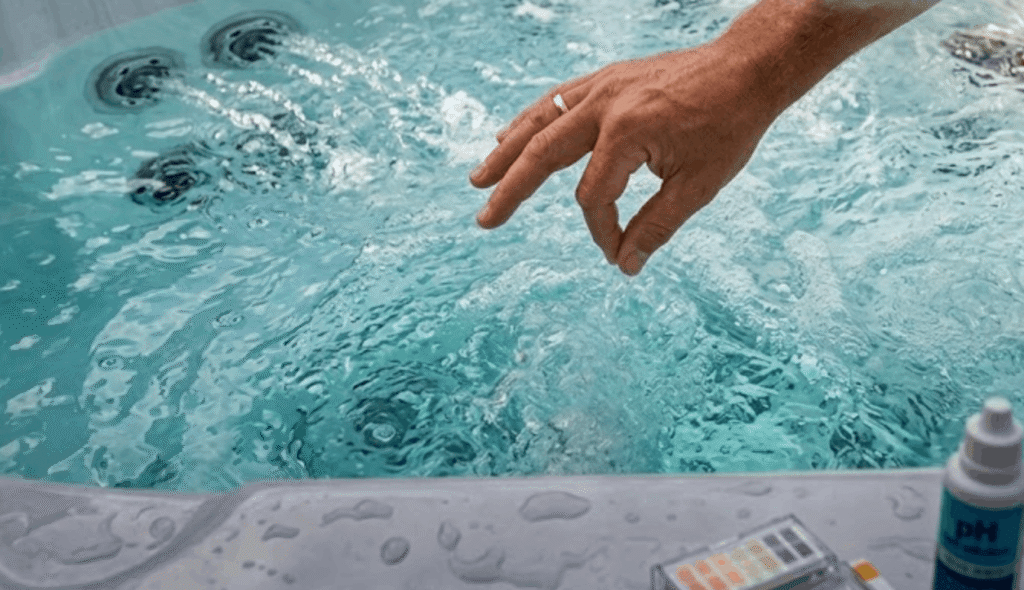 testing water for hot tub