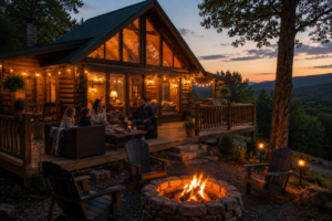 cabin fire pit