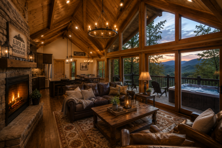 interior cabin near Bryce resort