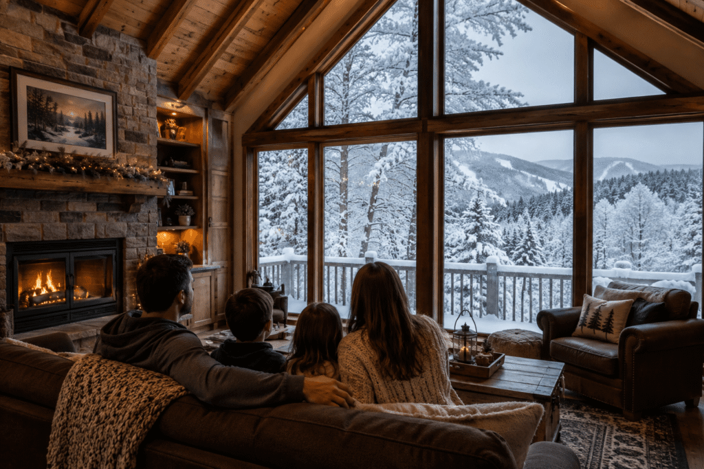 winter cabin