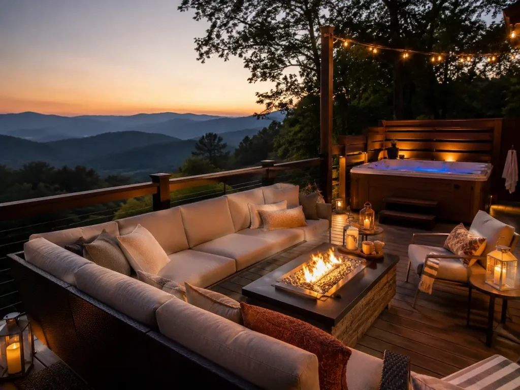 Cozy Outdoor Deck View in Luray VA